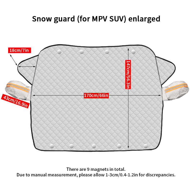 🎄Christmas Hot Sale🚗4-Layer Magnetic Windshield Cover for Car