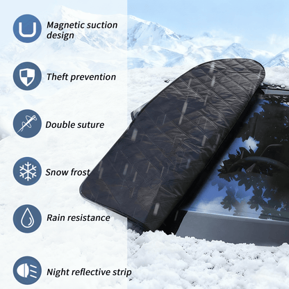 🎄Christmas Hot Sale🚗4-Layer Magnetic Windshield Cover for Car