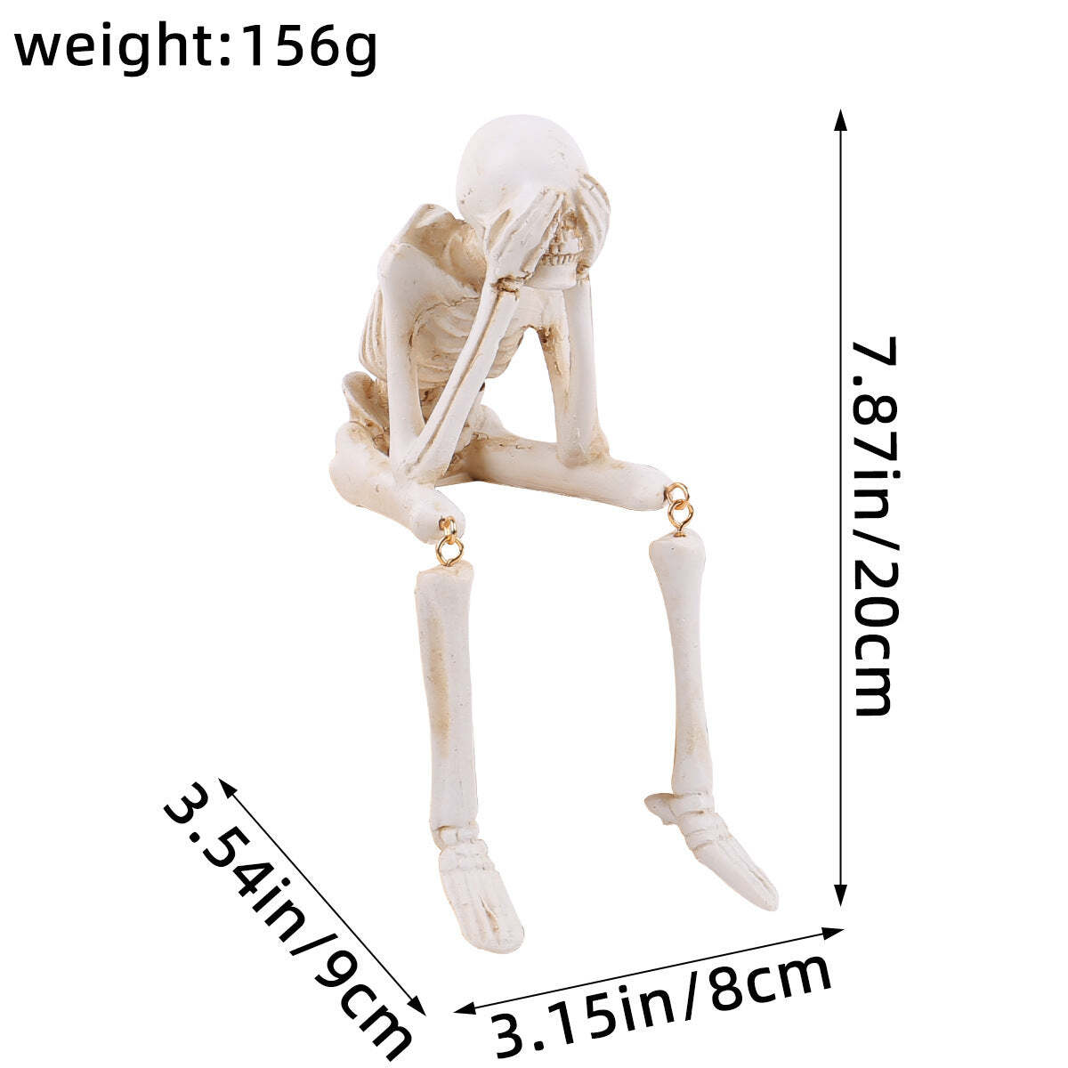 Halloween Skeleton Ornaments (Set of 3)