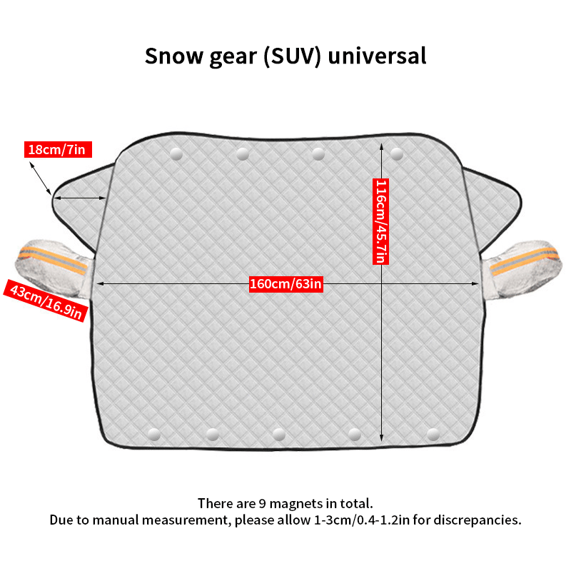 🎄Christmas Hot Sale🚗4-Layer Magnetic Windshield Cover for Car