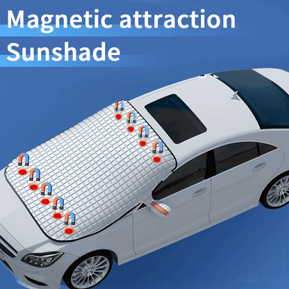 🎄Christmas Hot Sale🚗4-Layer Magnetic Windshield Cover for Car