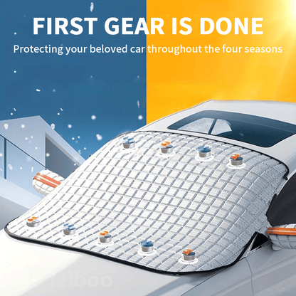 🎄Christmas Hot Sale🚗4-Layer Magnetic Windshield Cover for Car